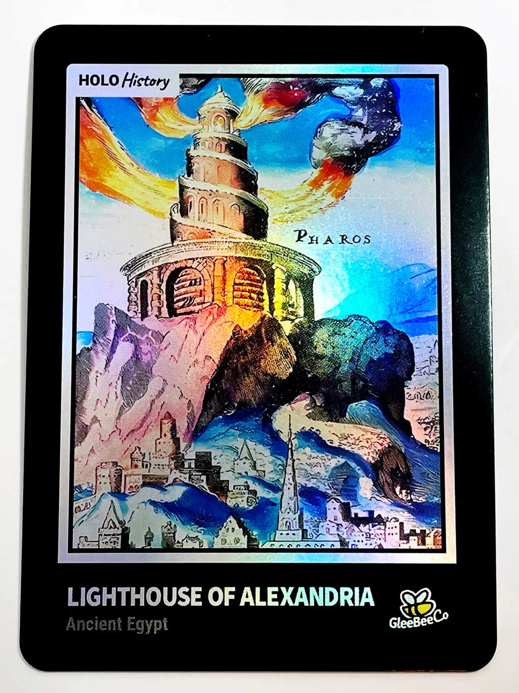 Lighthouse of Alexandria Card - 2023 GleeBeeCo Holographic Egypt