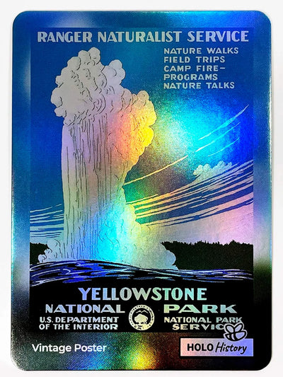 Yellowstone National Park Old Faithful Geyser Card - 2023 GleeBeeCo