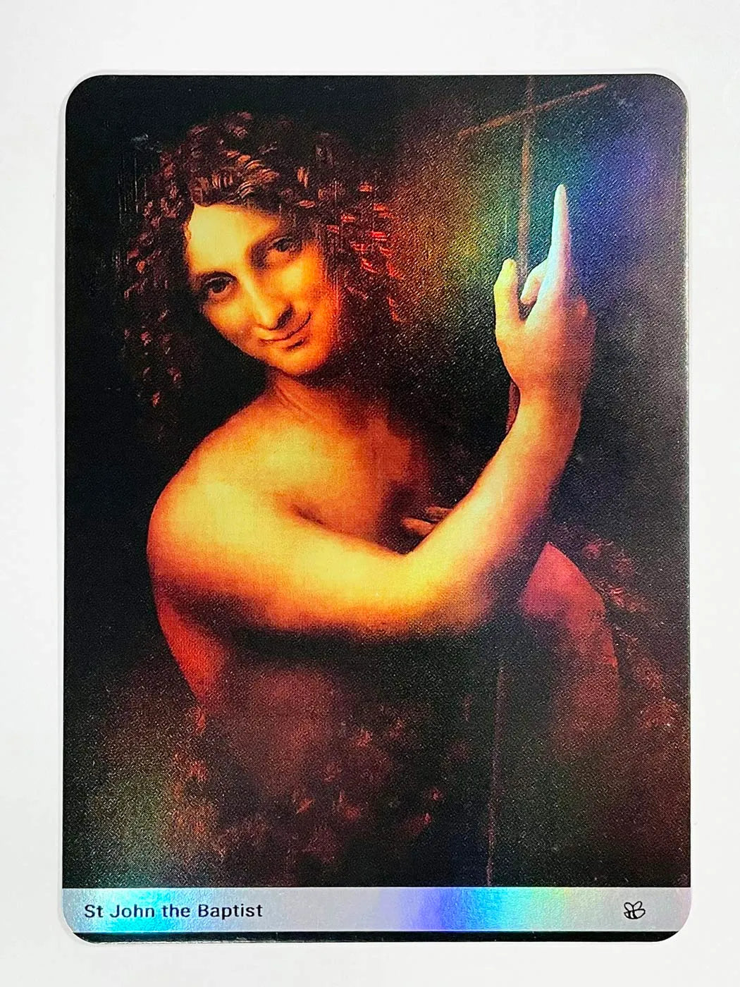 St. John the Baptist by Da Vinci Trading Card - 2023 GleeBeeCo Holo Paint