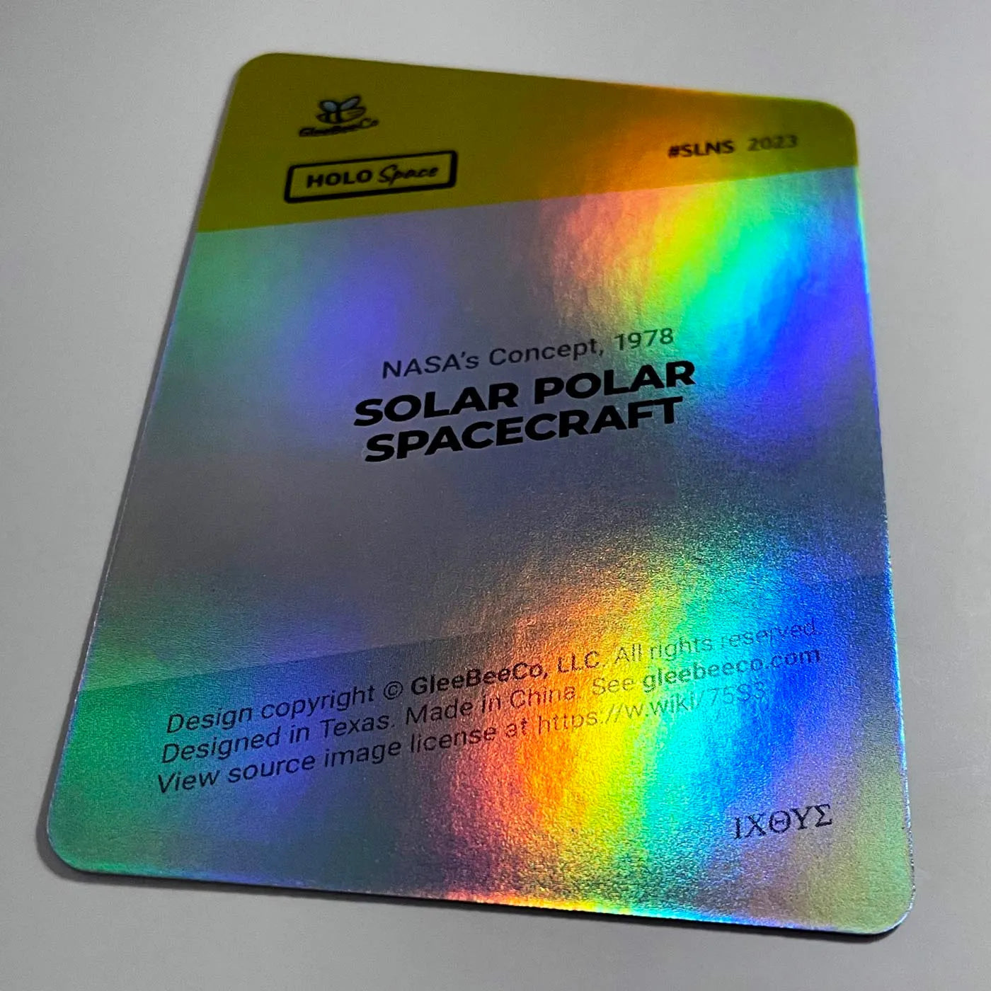 Solar Polar Spacecraft Card (NASA Concept) - 2023 GleeBeeCo Holo Space