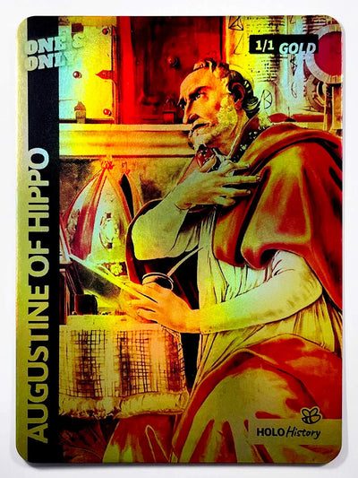 Augustine of Hippo Holo Gold Card (Only One Made) - 2023 GleeBeeCo 1/1