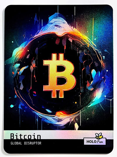 Bitcoin Global Disruptor Holographic Card - 2023 GleeBeeCo #BTGL