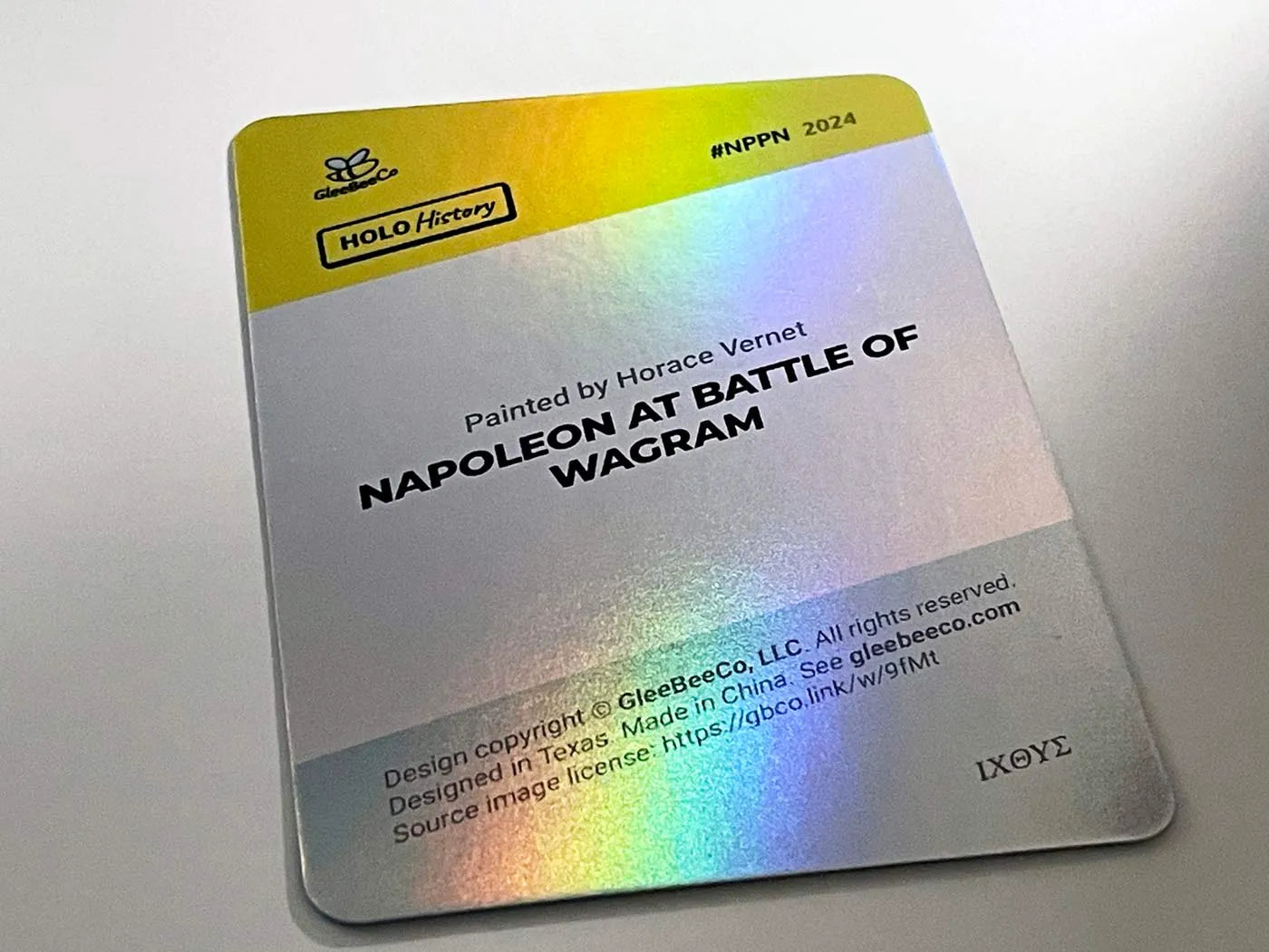 Napoleon at Battle of Wagram Card - 2024 GleeBeeCo Holo History #NPPN