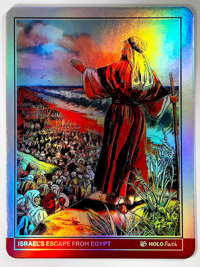 Israel's Escape from Egypt Card (Moses, Crossing Red See) - 2024 GleeBeeCo