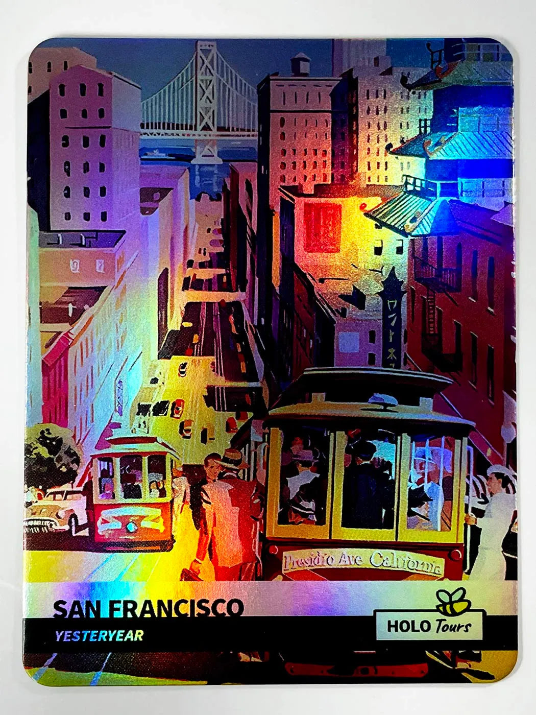 Holographic San Francisco Yesteryear Travel Post Trading Card - 2023 GleeBeeCo