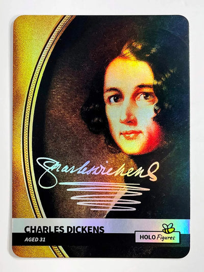 Holographic Charles Dickens Card (Aged 31) with Signature - 2023 GleeBeeCo