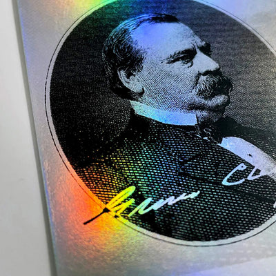 President Grover Cleveland Holographic Signature Card - 2023 GleeBeeCo #GRT4