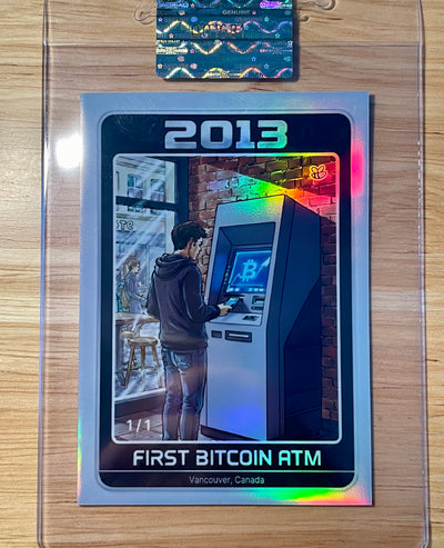 1/1 First Bitcoin ATM 2026 GleeBeeCo Holo Fun Card #BATM-1