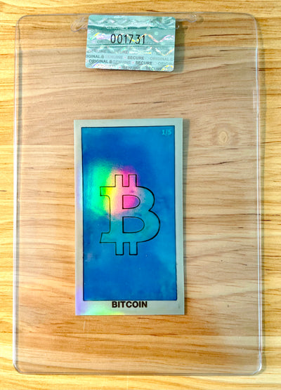 BITCOIN Tobacco Card 2026 GleeBeeCo Vintage BLUE Holo #BTBB /5