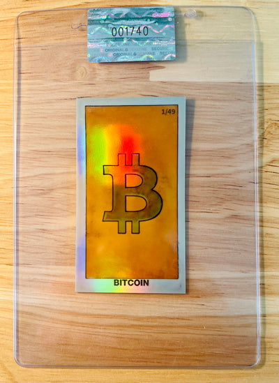 BITCOIN Tobacco Card 2026 GleeBeeCo Vintage Orange Holo #BTBB /49