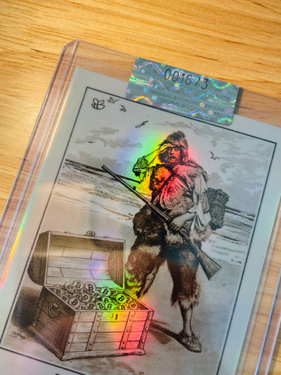 2026 GleeBeeCo Robinson Crusoe Discovers BITCOIN Holographic Card #BRCD-1 1/1