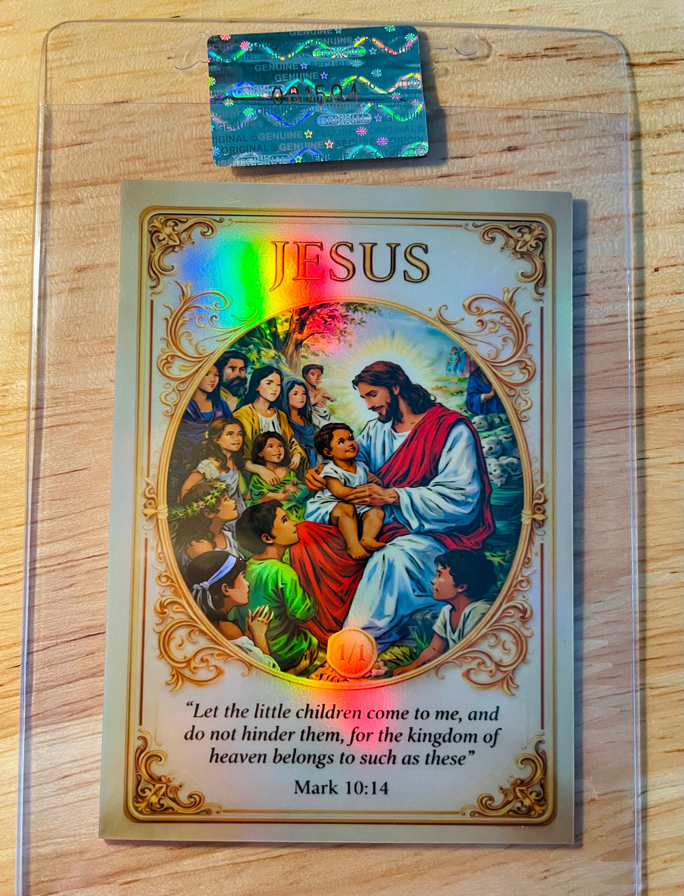 1/1 Jesus Card Let the Children Come 2026 GleeBeeCo Holo Faith #JCHL-1 RARE