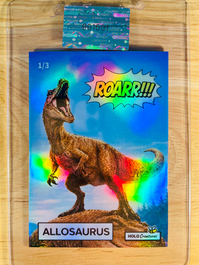 /3 Allosaurus Card (Dinosaur Card) ROARR!!! 2026 GleeBeeCo Holo Creatures RARE