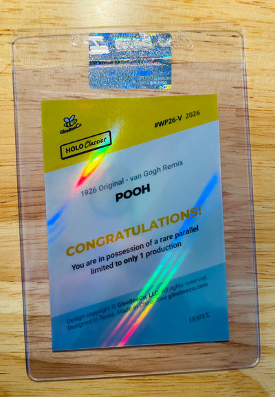 1/1 POOH Card 1926 Original Remixed van Gogh Winnie-the-Pooh 2026 GleeBeeCo Holo