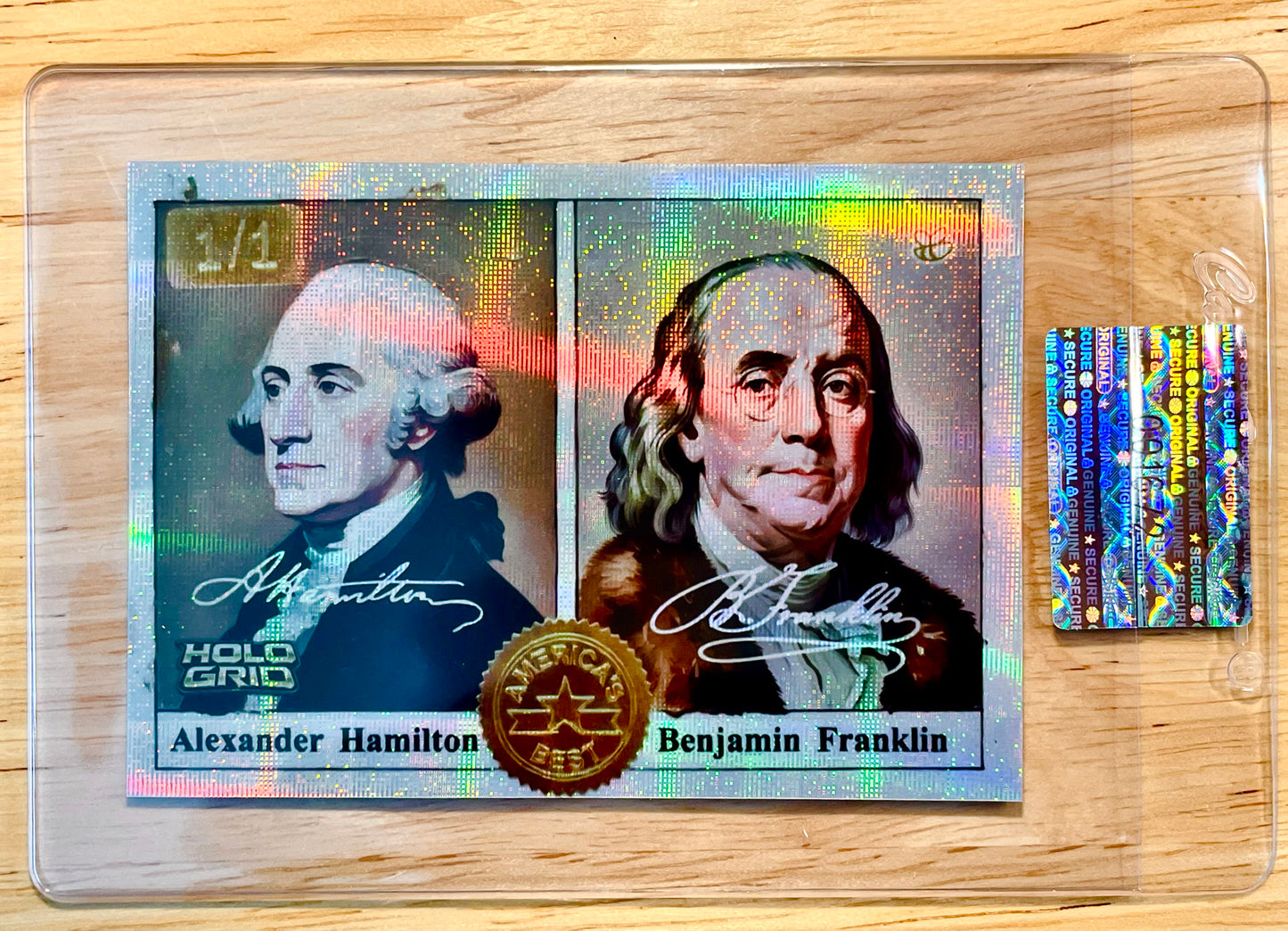 1/1 Alexander Hamilton / Benjamin Franklin Card America's Best 2026 GleeBeeCo