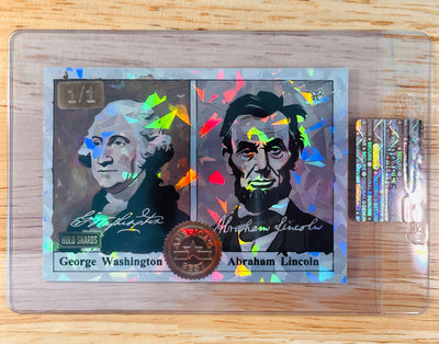1/1 George Washington / Abraham Lincoln Card America's Best 2026 GleeBeeCo