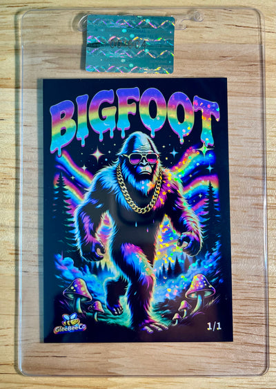 1/1 Bigfoot Card Retro Swagger 2026 GleeBeeCo Holo Sparkle