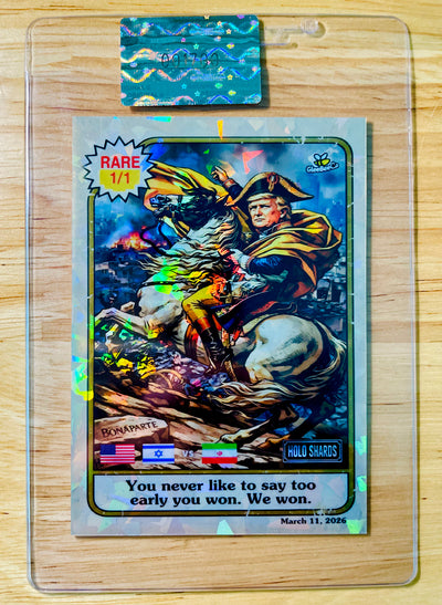 Donald Trump Parody Card "We Won" Iran War 2026 GleeBeeCo Holo Fun #DTSH-1