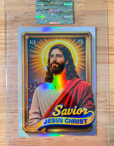 1/1 "1989" Jesus Christ Baseball Card with 3D Frame 2026 GleeBeeCo - RARE PARALLEL