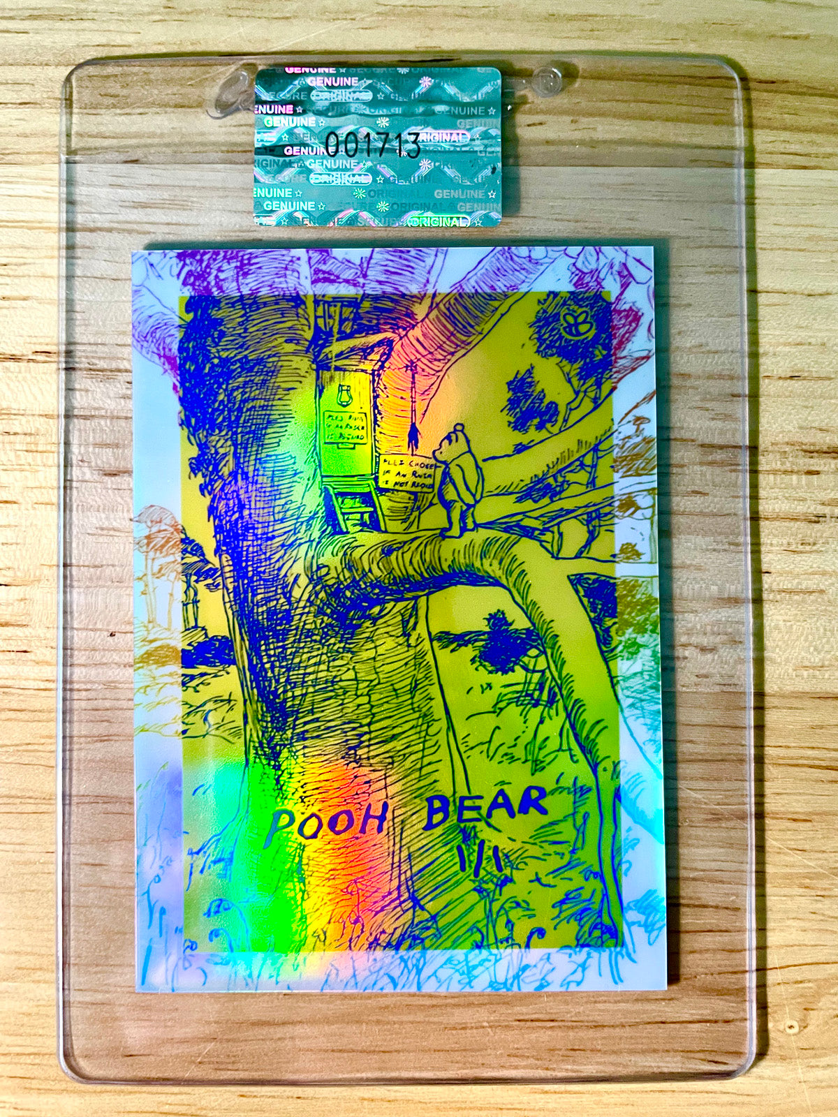 1/1 Winnie-the Pooh Card (Visits Owl) Colorized Lines 2026 GleeBeeCo Signature