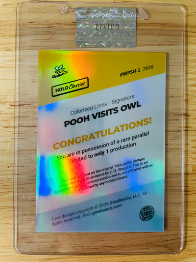 1/1 Winnie-the Pooh Card (Visits Owl) Colorized Lines 2026 GleeBeeCo Signature
