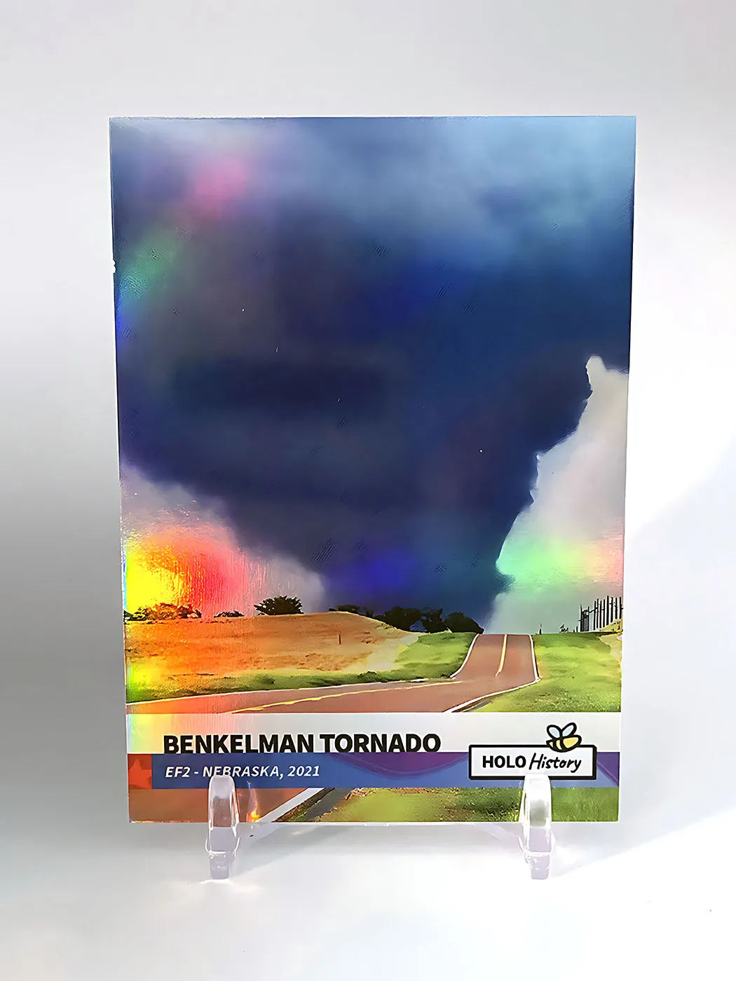 Benkleman Tornado Trading Card (Nebraska, 2021) - 2023 GleeBeeCo Holographic