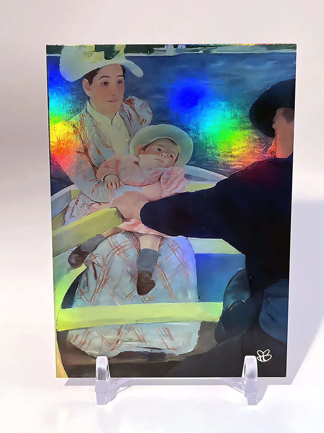 The Boating Party Card (Mary Cassatt Painting) - 2023 GleeBeeCo Holo Paint