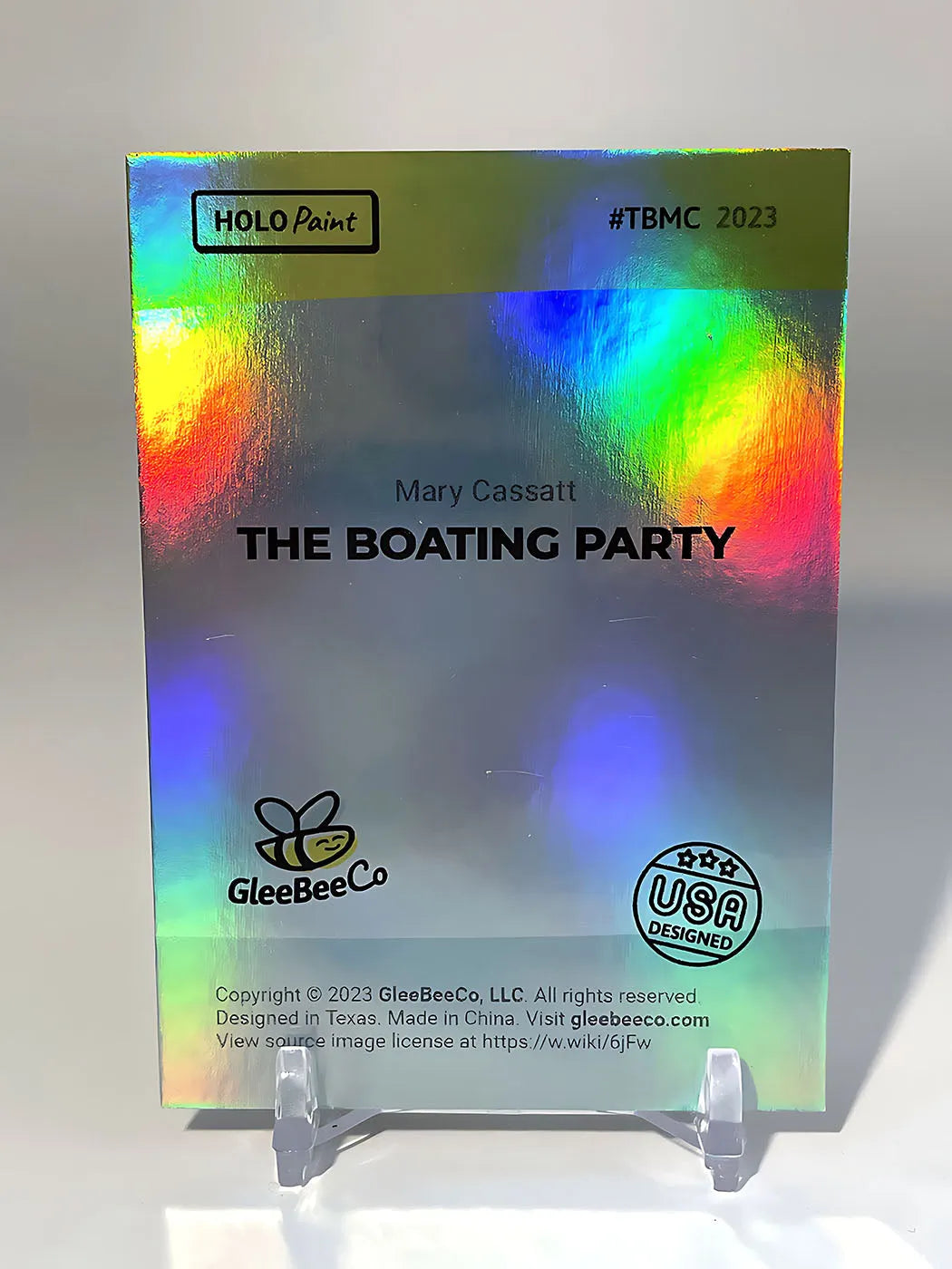 The Boating Party Card (Mary Cassatt Painting) - 2023 GleeBeeCo Holo Paint