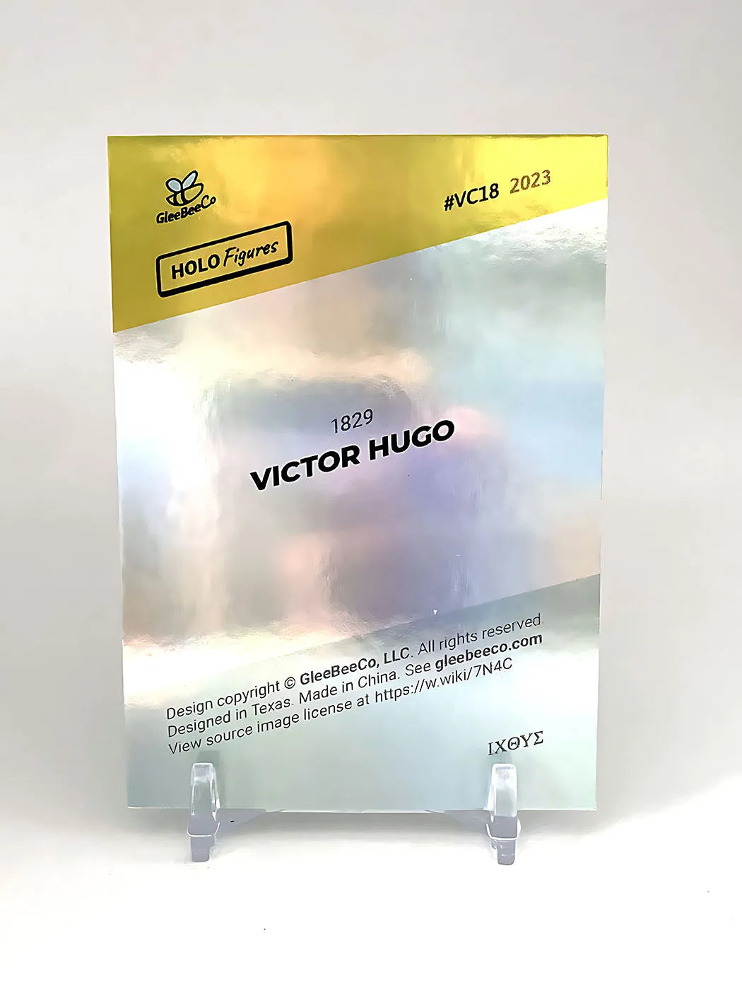 Victor Hugo Card - 2023 GleeBeeCo Holo Figures #VC18 - Vintage Image