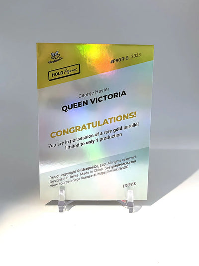 Queen Victoria Holo Gold Signature Trading Card 2023 GleeBeeCo [One Made 1/1]