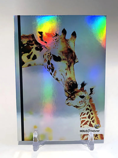 Stunning, Adorable Giraffe Mother and Baby Trading Card - 2023 GleeBeeCo