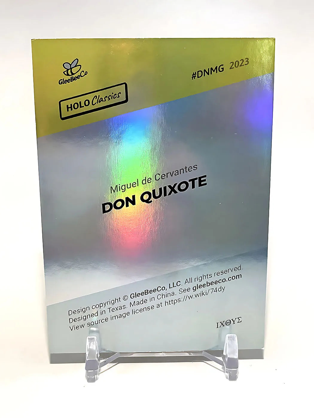 Don Quixote Card - Vintage Don Quichotte Cervantes Book Cover - 2023 GleeBeeCo