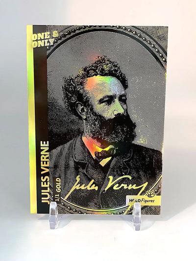 [One Made] JULES VERNE *Gold* Holographic Card, 2023 GleeBeeCo Holo Figures 1/1