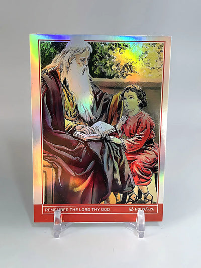 Remember the Lord Thy God Bible Trading Card - 2024 GleeBeeCo Holo Faith