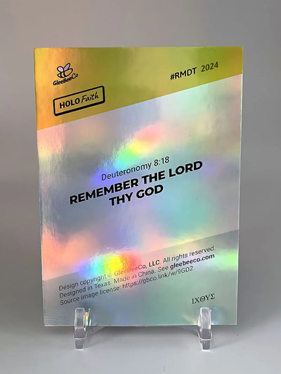 Remember the Lord Thy God Bible Trading Card - 2024 GleeBeeCo Holo Faith