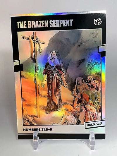 The Brazen Serpent Card with Moses - 2024 GleeBeeCo Holo Faith #THVN