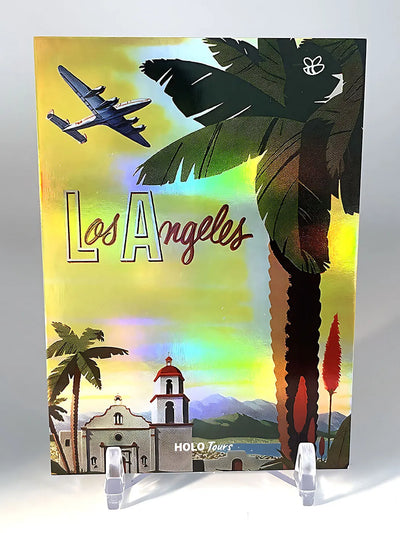 Los Angeles Card (Holographic, Vintage-style) - 2023 GleeBeeCo Holo Tours #LVSN