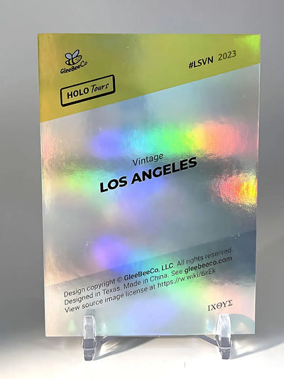 Los Angeles Card (Holographic, Vintage-style) - 2023 GleeBeeCo Holo Tours #LVSN