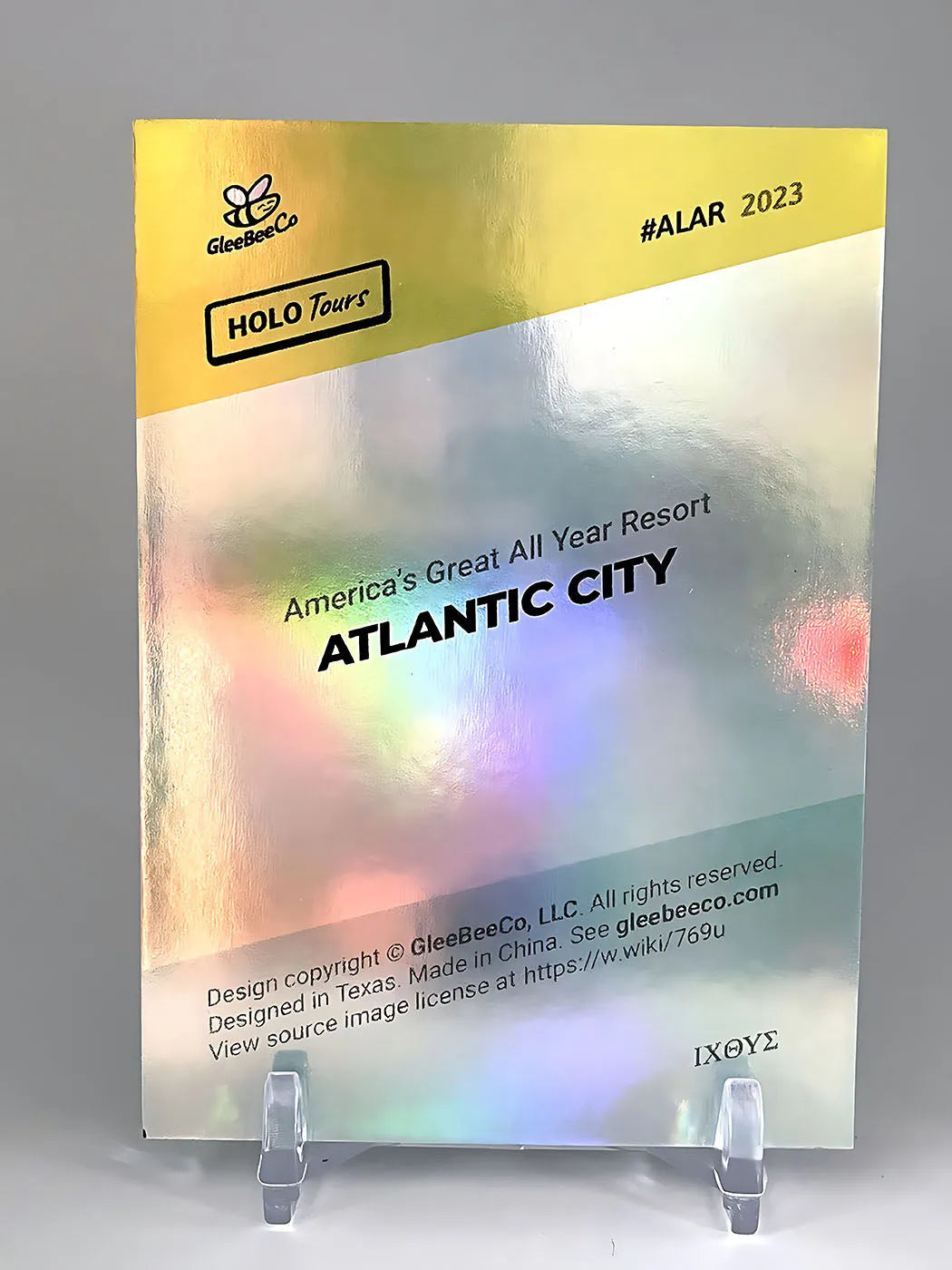 Atlantic City Card (Holographic Vintage Art) - 2024 GleeBeeCo Holo Tours #ALAR