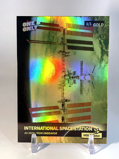 [One Made] International Space Station Holo Gold Card 2024 GleeBeeCo #TASC 1/1