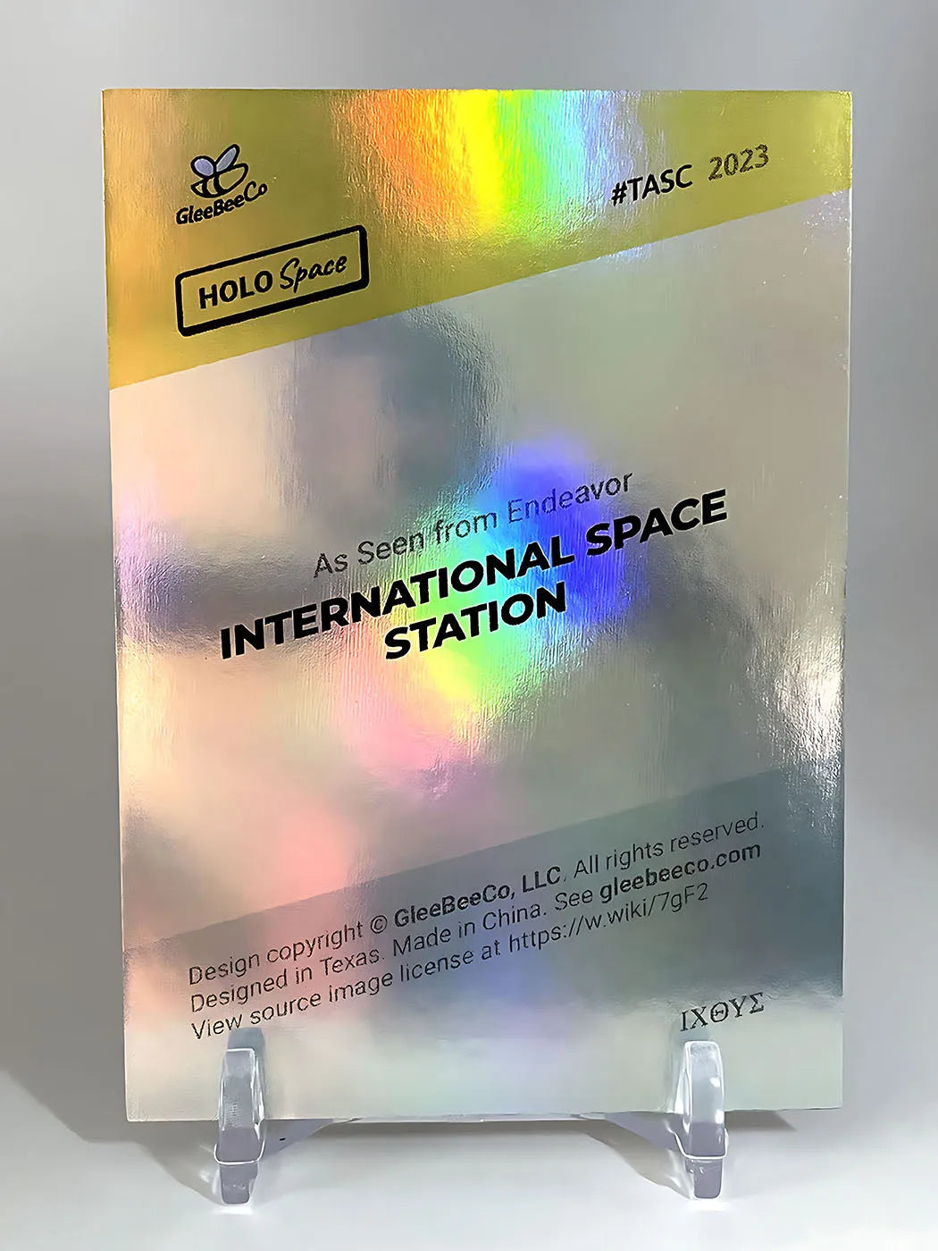 [One Made] International Space Station Holo Gold Card 2024 GleeBeeCo #TASC 1/1