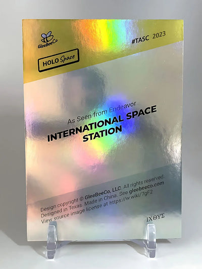 [One Made] International Space Station Holo Gold Card 2024 GleeBeeCo #TASC 1/1