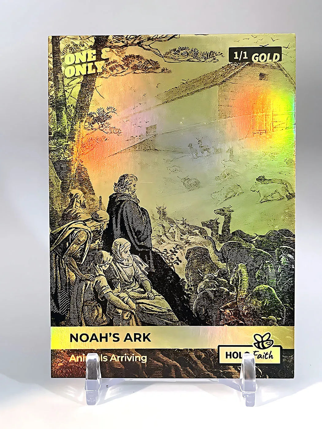 Noah's Ark Card (Animals Arriving) 2023 GleeBeeCo Holo Faith Gold 1/1