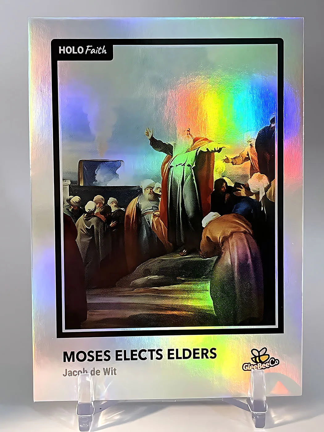 Moses Elects Elders Card (Jacob de Wit Painting) 2023 GleeBeeCo Holo Faith