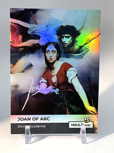 Joan of Arc Holographic Card (Thirion Painting) - 2023 GleeBeeCo Holo Figures