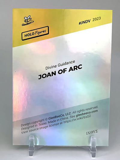 Joan of Arc Holographic Card (Thirion Painting) - 2023 GleeBeeCo Holo Figures