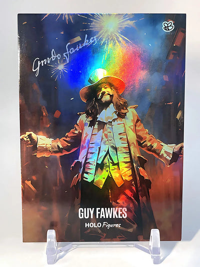 Guy Fawkes Card (Face of Treason) with Signature - 2024 GleeBeeCo Holo Figures