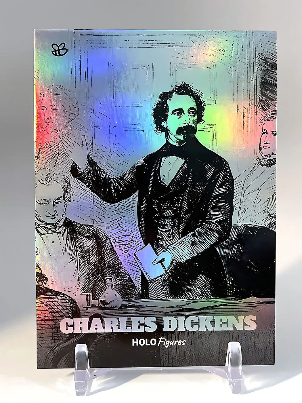 Charles Dickens Holographic Trading Card - 2024 GleeBeeCo Holo Figures #CCD2