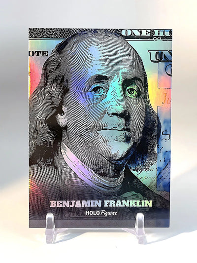 Benjamin Franklin $100 Bill Holographic Card - 2023 GleeBeeCo Holo Figures