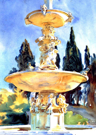 In a Medici Villa 1907 Painting by John Singer Sargent Art Print (6 Sizes)